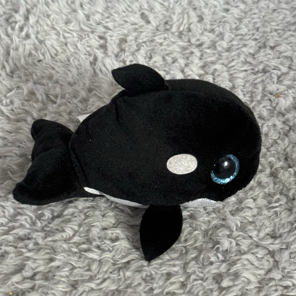 Ty Beanie Boos Teeny Tys Orville Orca Plush 4" Stackable Stuffed Animal Toy